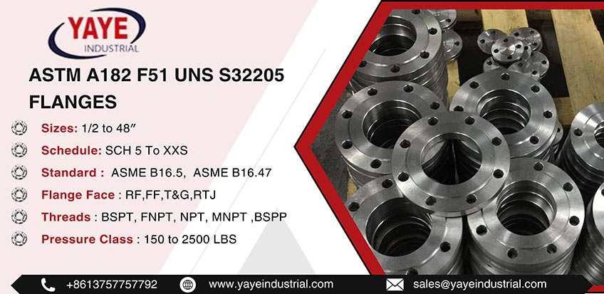 ASTM A182 F51 UNS S32205 Flanges