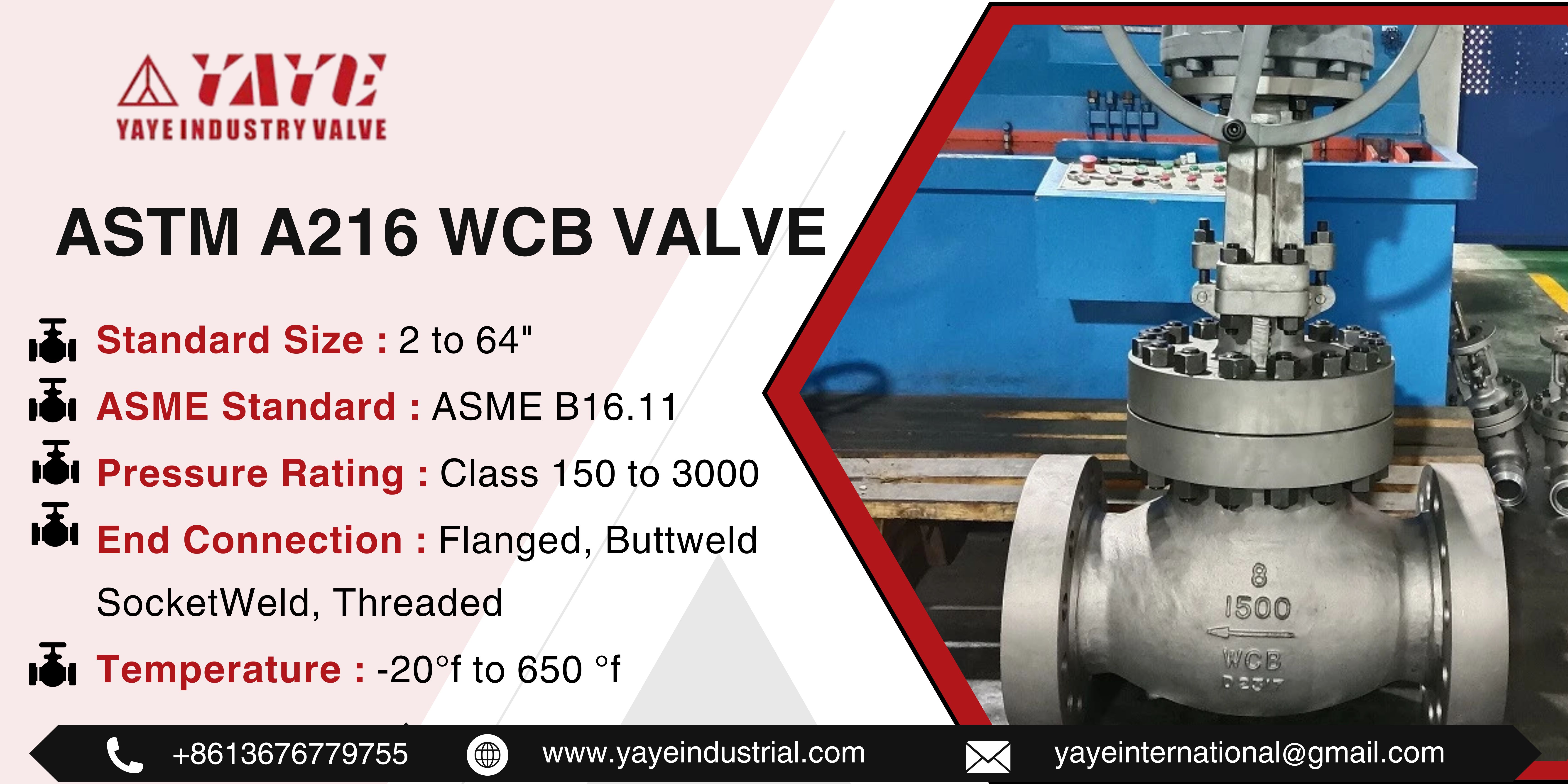 ASTM A216 WCB Valve 