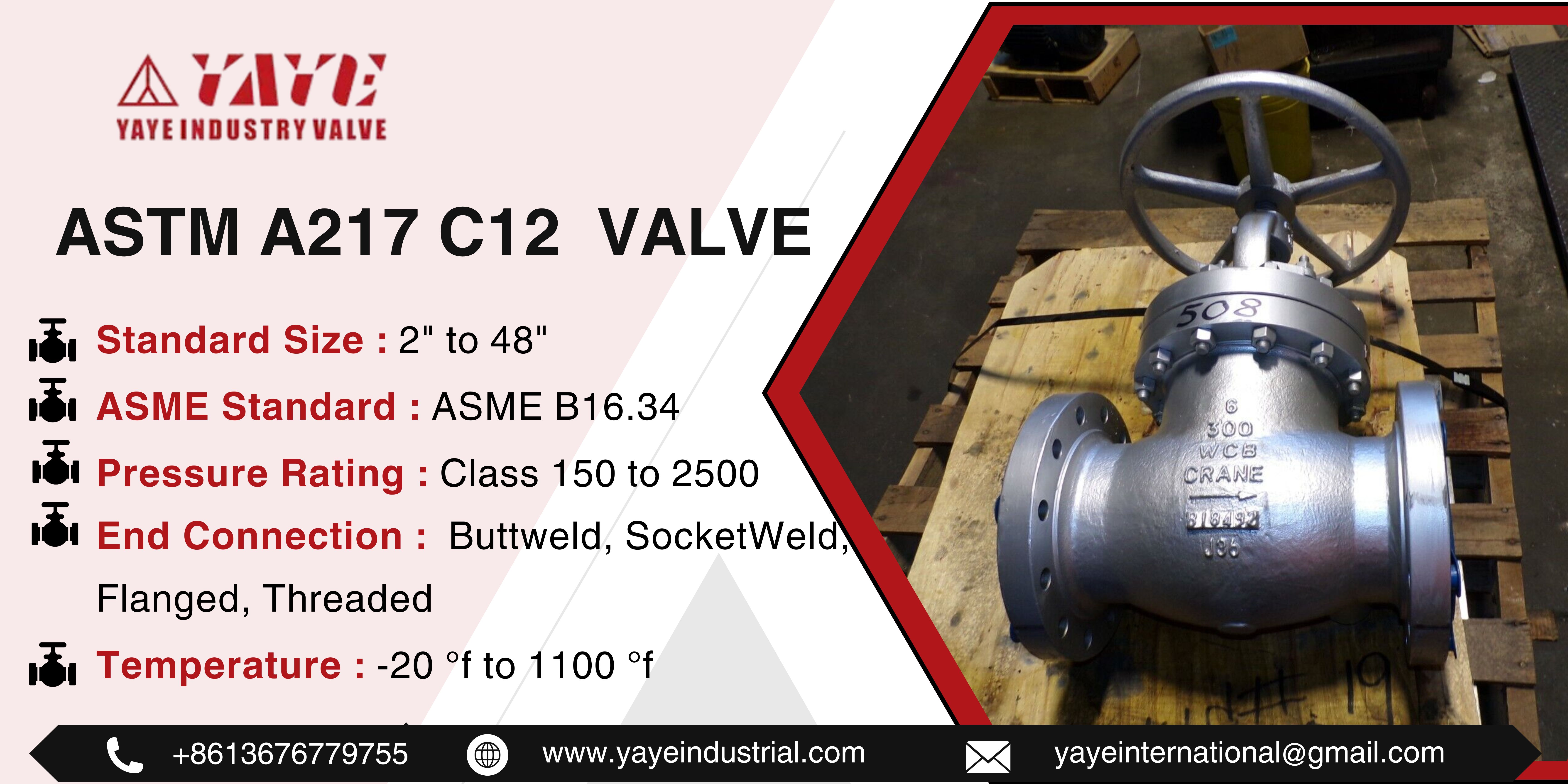 ASTM A217 C12 Valve