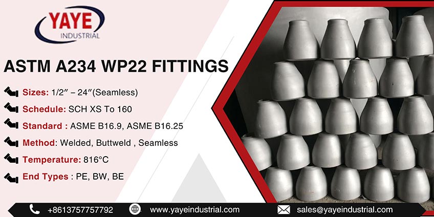 ASTM A234 WP22 Fittings