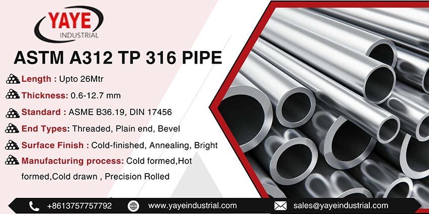 ASTM A312 TP 316 Pipe