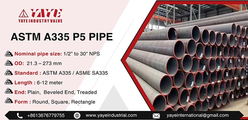 ASTM A335 P5 Pipe