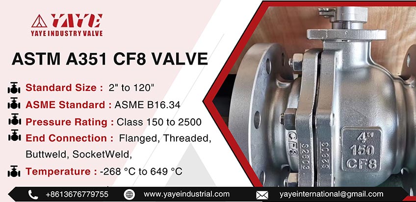 ASTM A351 CF8 Valve