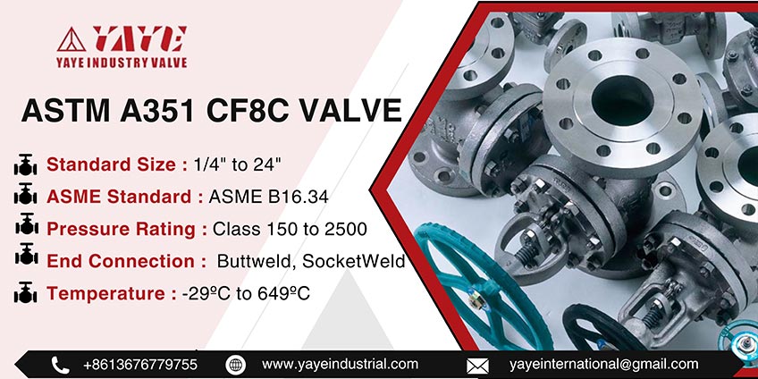 ASTM A351 CF8C Valve