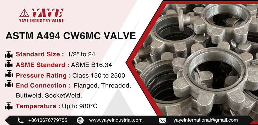 ASTM A494 CW6MC Valve