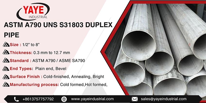 ASTM A790 UNS S31803 Duplex Pipe
                      