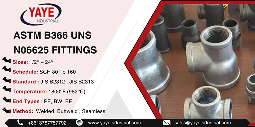 ASTM B366 UNS N06625 Fittings 