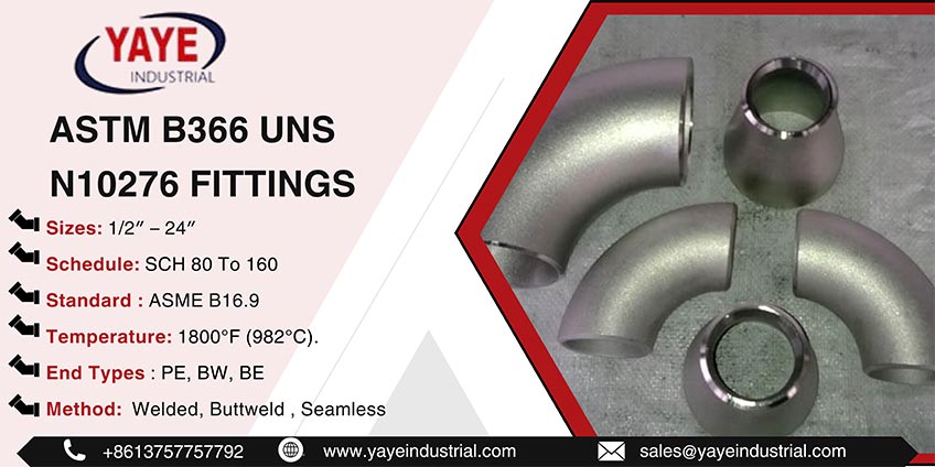 ASTM B366 UNS N10276 Fittings 