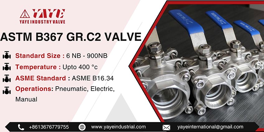 ASTM B367 GR.C2 Valve