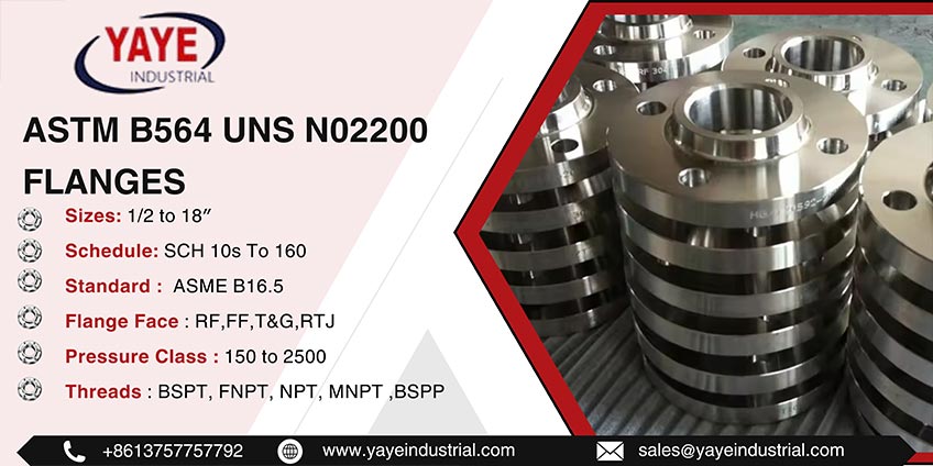 ASTM B564 UNS N02200 Flanges
