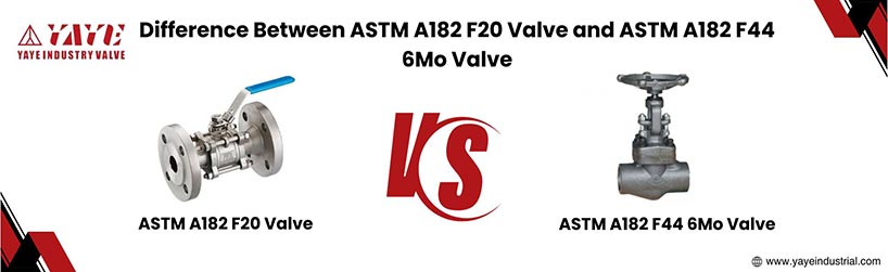 Difference ASTM A182 F20 Valve and ASTM A182 F44 6Mo Valve